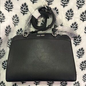 Nine West Black Crossbody Bag with Silver Hardware
